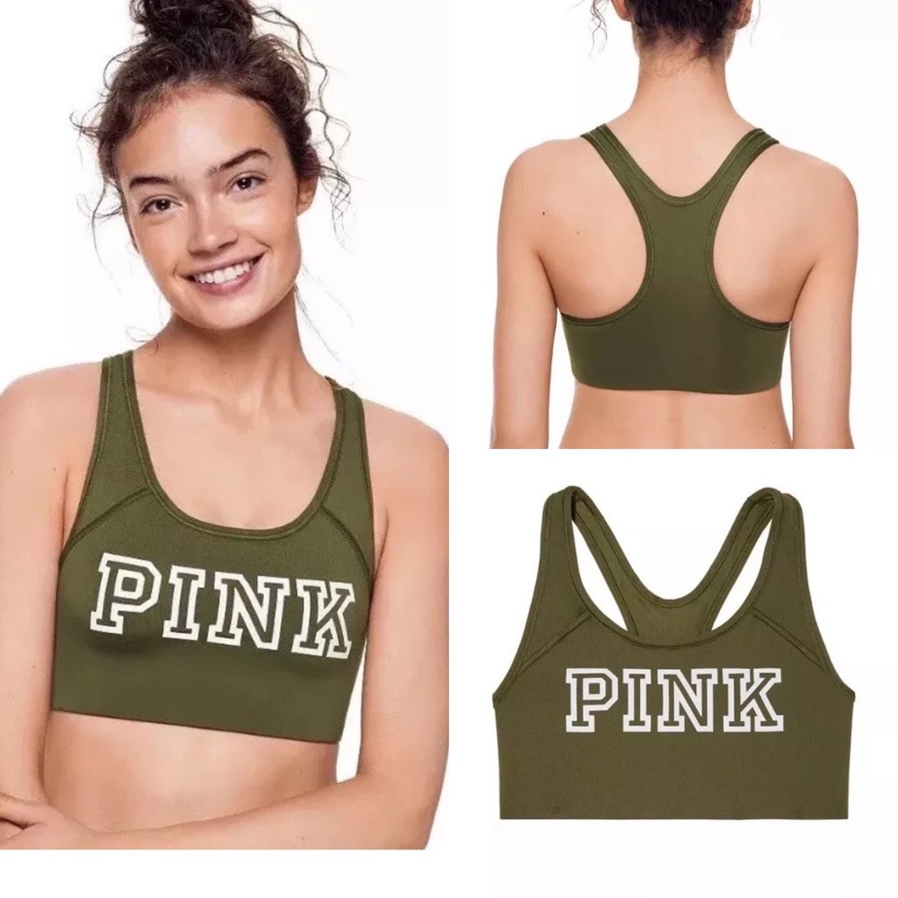 VS Pink Ultimate Sports Bra Sage - Picture 1 of 6